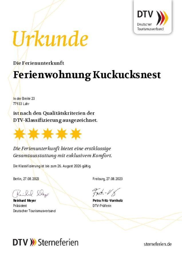 Ferienwohnung Kuckucksnest 拉尔 外观 照片