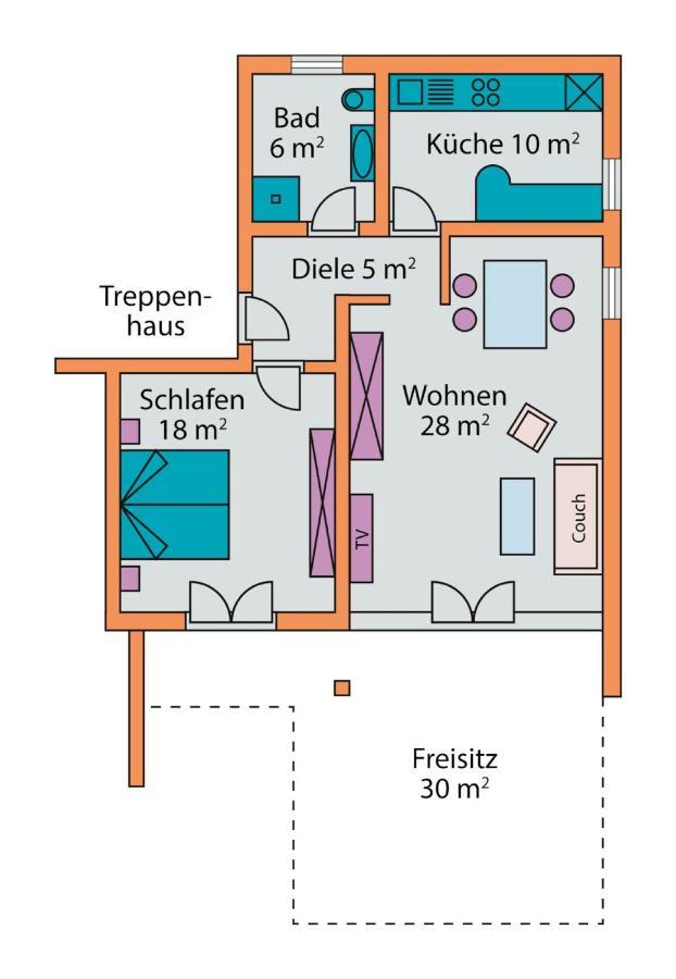 Ferienwohnung Kuckucksnest 拉尔 外观 照片